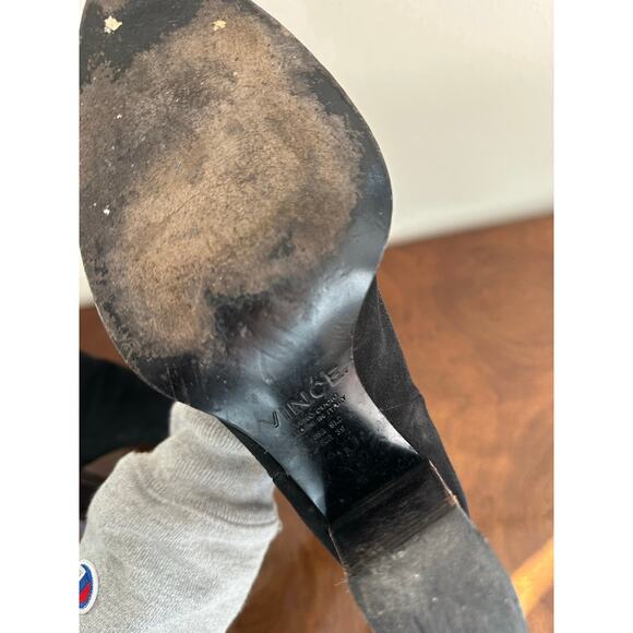 Vince Black Suede Western-Inspired Boots, Size 39 (Fits US 8.5) - Picture 7 of 7